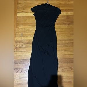 Black Bodycon Open Back Dress